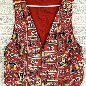 SOLD.   Kansas City Chiefs Handmade Vest Womens XL